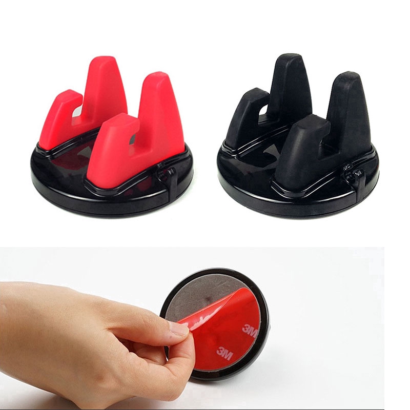 Universal Car Holder Rotatable Soft Silicone Anti Slip Mat Mobile Phone Mount Stands Bracket