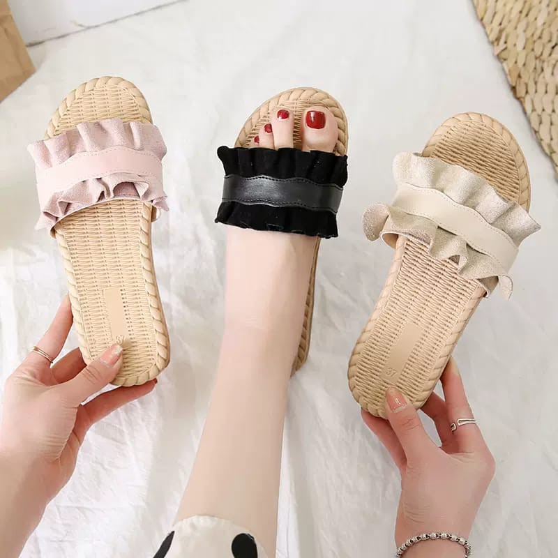  SANDAL  WANITA KERUT  SUEDE RM 16 Shopee Indonesia