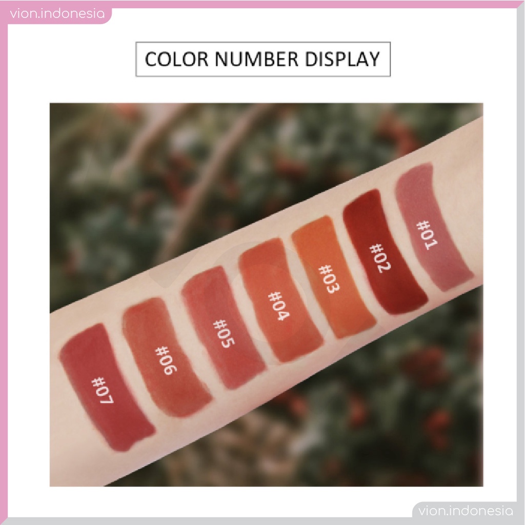 SANIYE 6 Warna Orange Matte Lipstik Strawberry Lip Makeup K1122 SA012