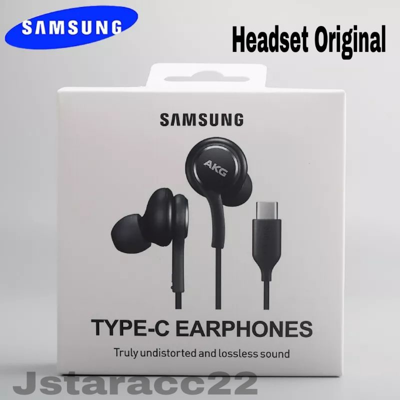 HEADSET AKG ORIGINAL SAMSUNG GALAXY S22 ULTRA 5G EARPHONE ORI HANDSFREE JACK TYPE C