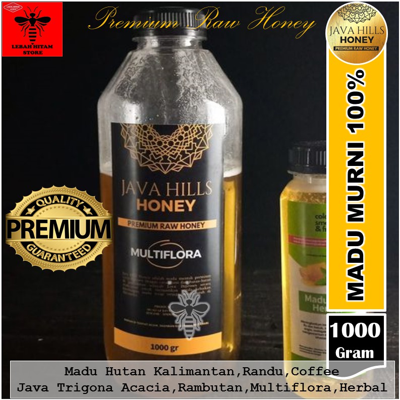 

Madu asli Murni 100% Nektar multiflora original madu mentah PREMIUM Raw honey OBAT HERBAL 1000 grm