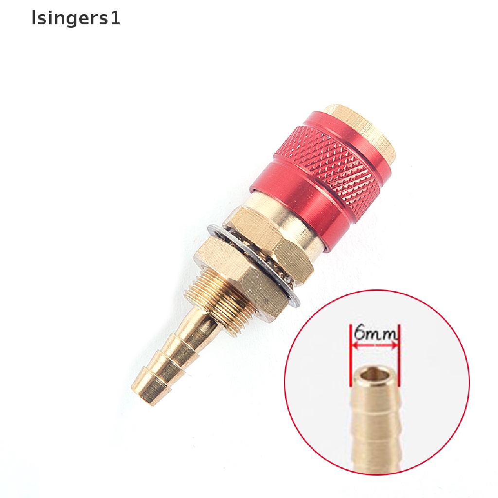 (lsingers1) Adapter Konektor Gas Water Coolinged Untuk Stang Las TIG / MIG M6 / M8