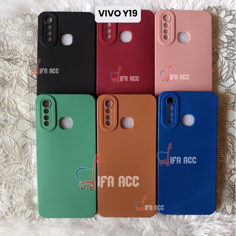 CASE Vivo Y19 CASE TPU PRO MACARON PELINDUNG CAMERA 360