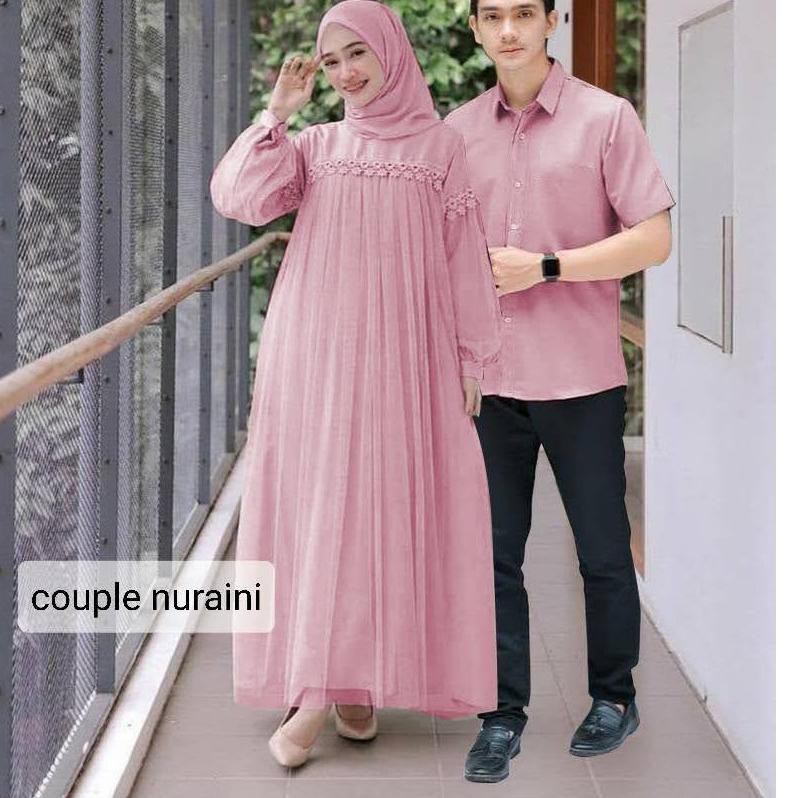 ○ AR 1 - ZOYA MAXY BAJU MUSLIM WANITA MAXI NURAINI BAHAN MOSCREPE JAIT RENDA KOMBI TILE FURING ✭