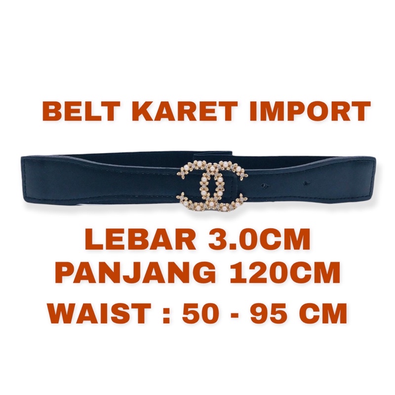 156 [SMARTGIRL] READYSTOCK TERMURAH KARET BELT / IKAT PINGGANG WANITA IMPORT 640/2080/2090