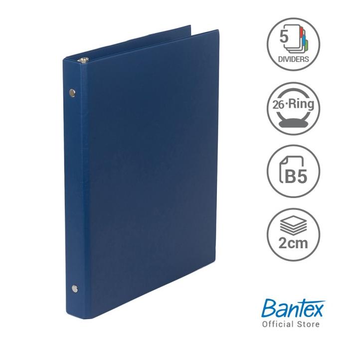 

Bantex Multiring Binder 26 Ring 25mm B5 Blue #1326 01