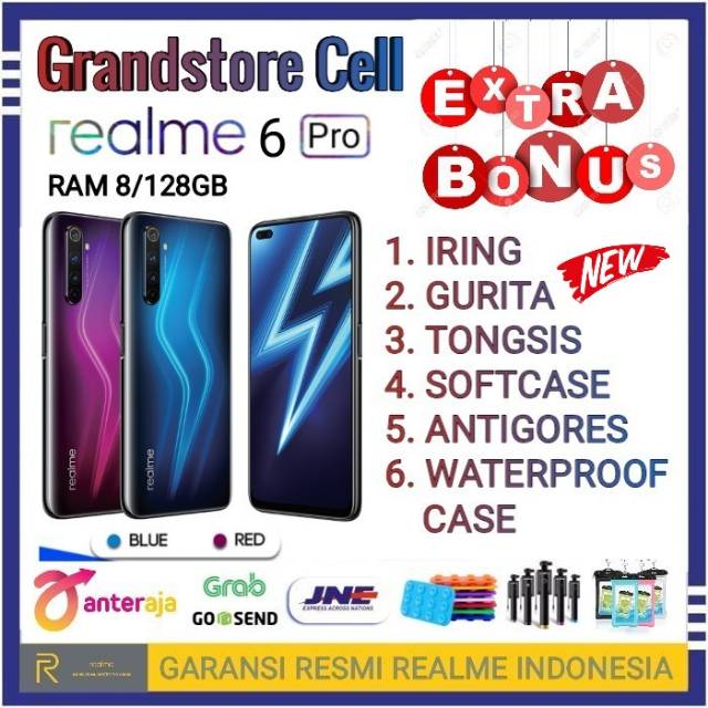 REALME 6 PRO RAM 8/128 GB GARANSI RESMI REALME INDONESIA