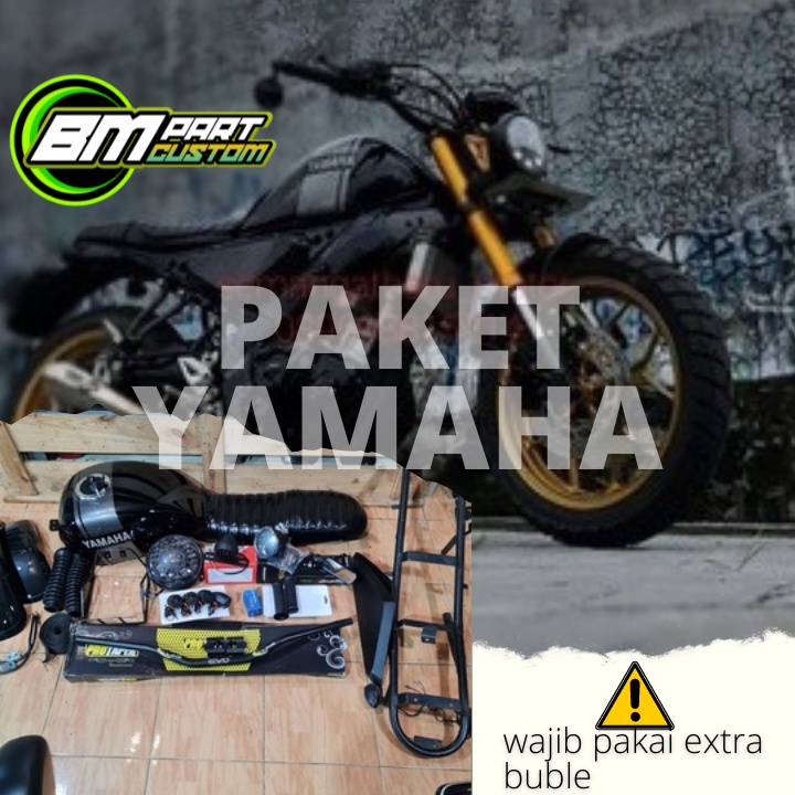 PAKET SCRAMBLER VIXION YAMAHA R15 MODEL XSR FULL BODYSET UNTUK JAPSTYLE SCRAMBLER DLL