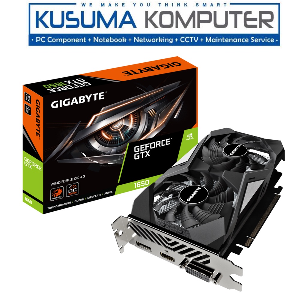 Gigabyte GeForce GTX 1650 WINDFORCE OC 4GB GDDR6 GV-N1656WF2OC-4GD 2.0