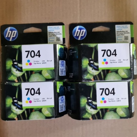 EXPIRED CARTRIDGE HP 704 COLOR ORI TINTA INK HP 704CL DESKJET 2010 2060