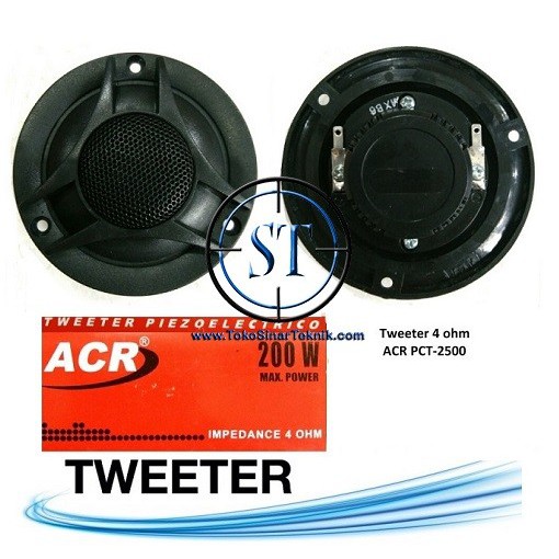 Speaker Tweeter Bulat 200 Watt 4R ACR PCT 2500 200W 4Ohm