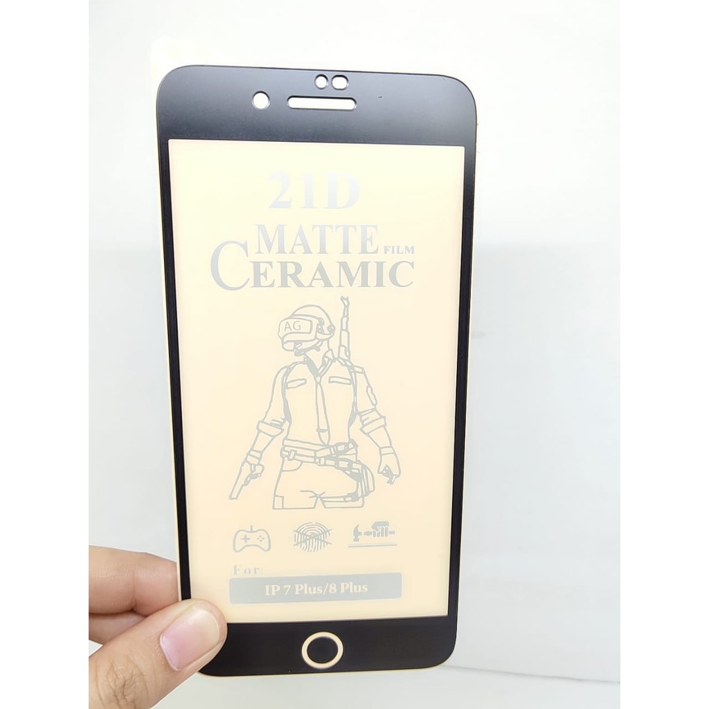 CMF Ceramic Matte iPhone 6 7 8 6Plus 7Plus 8Plus Full Screen Anti Gores Keramik Full Layar Anti Miny