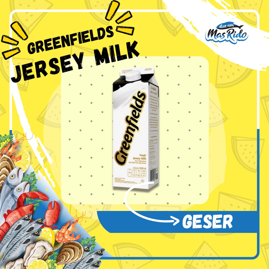 

Susu Greenfields Fresh Jersey Milk Susu Pasteurisasi Jersey Milk Premium 1 Liter