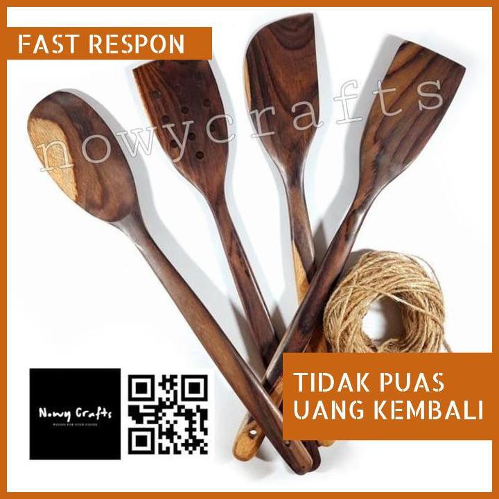 TERBARU SET ALAT MASAK KAYU / SUTIL KAYU / SODET KAYU / SOLET / EROS BERKUALITAS