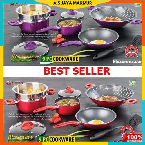 Panci set supra 9 pcs rosemary set panci supra 9pc