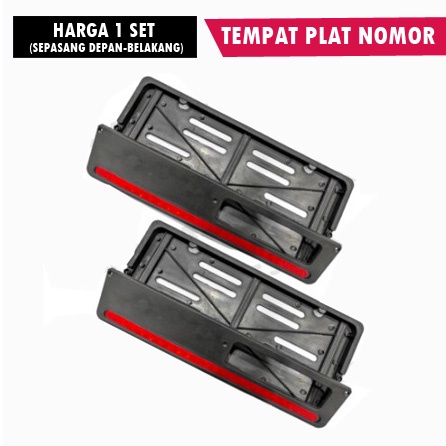 [Harga 2 Biji] Tempat Plat Nomer Motor Cover Dukukan Pelat Nomor