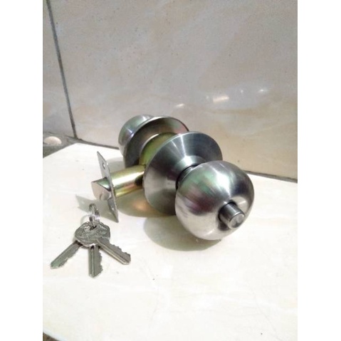 Kunci pintu bulat kunci kamar mandi stenlis