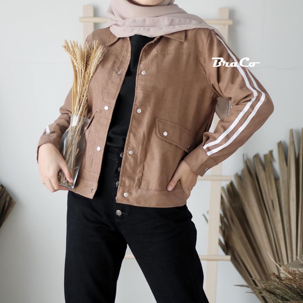 Molly Jaket - Jaket Wanita - Jaket Kanvas Wanita