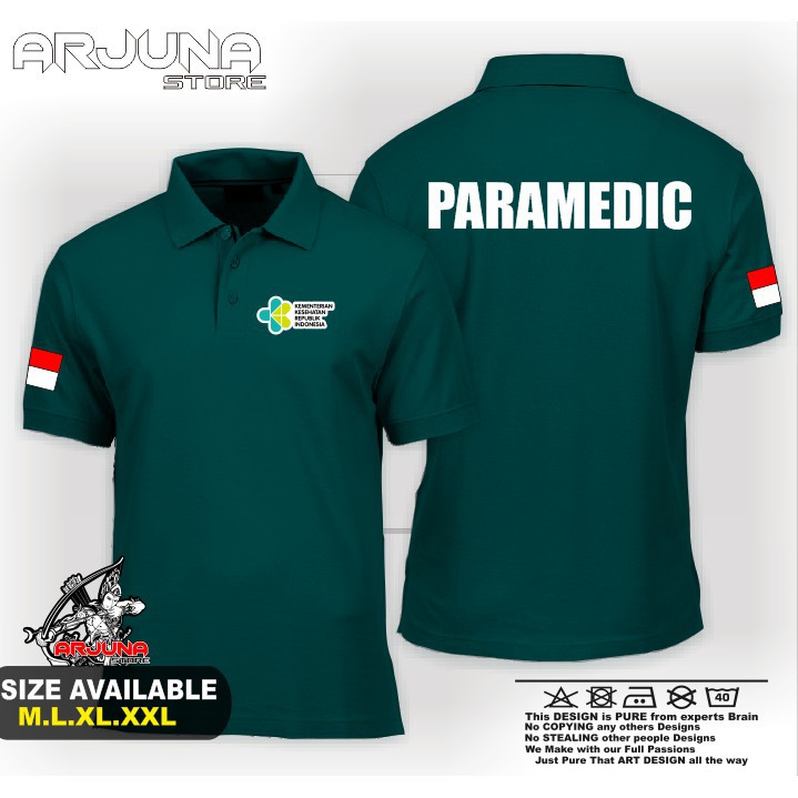 POLOSHIRT / KAOS POLO PERAWAT PARAMEDIC BAJU KEMENKES KEMENTRIAN KESEHATAN INDONESIA -sundanese