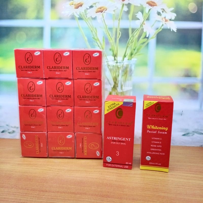 CREAM KLARIDERM LUSINAN free toner klaridem 1pc