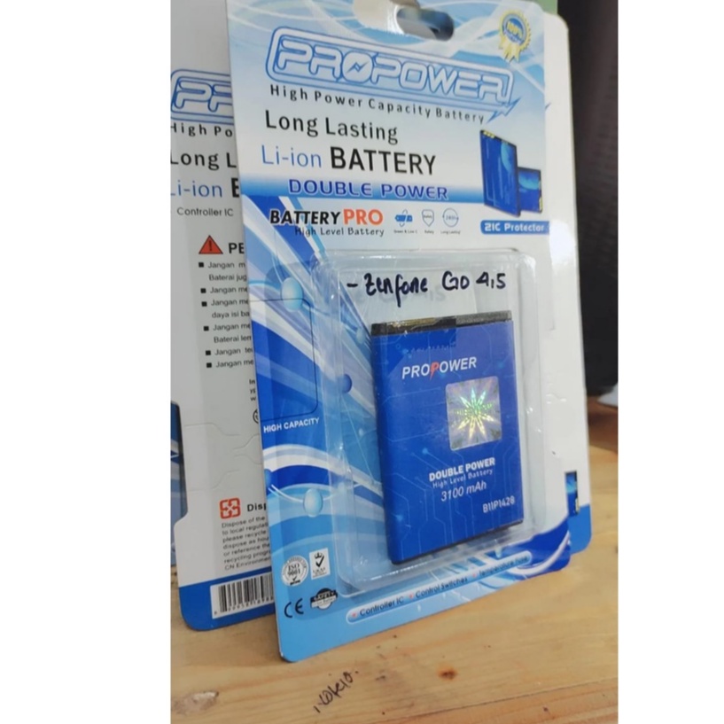 PRO POWER BATTERY BATRE ASUS ZENFONE GO 4,5 3100 MAH BATRE DOBEL POWER ASUS BATTERY