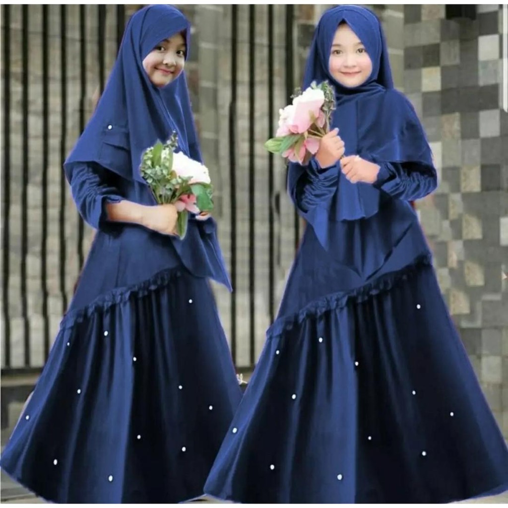 Kharisma Kids l Gamis Muslim Anak Perempuan 5-6 Tahun Terlaris