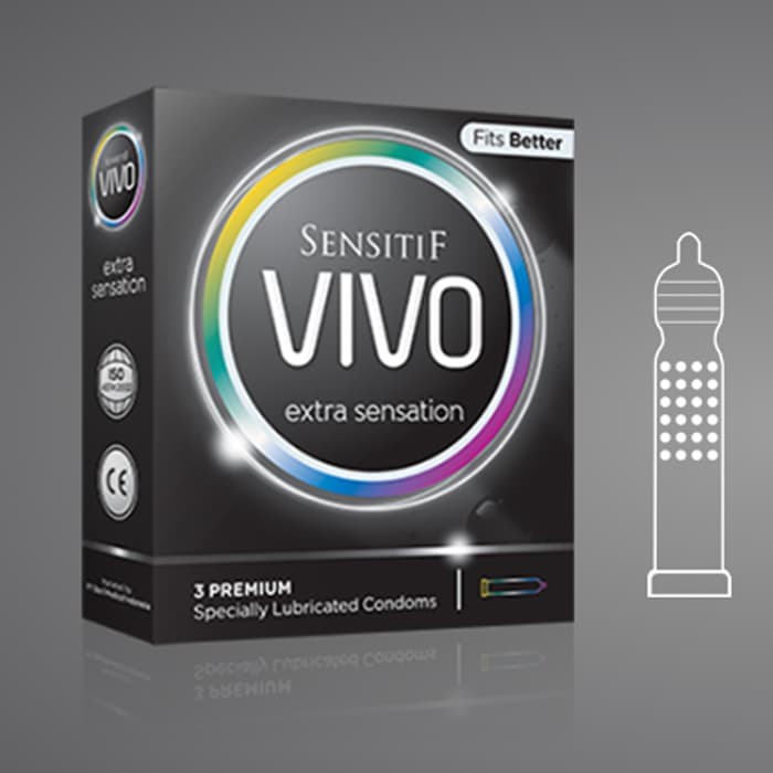 BPOM KONDOM VIVO EXTRA SENSATION ISI 3 &amp; 12 / SENSITIF VIVO CONDOM / SYE