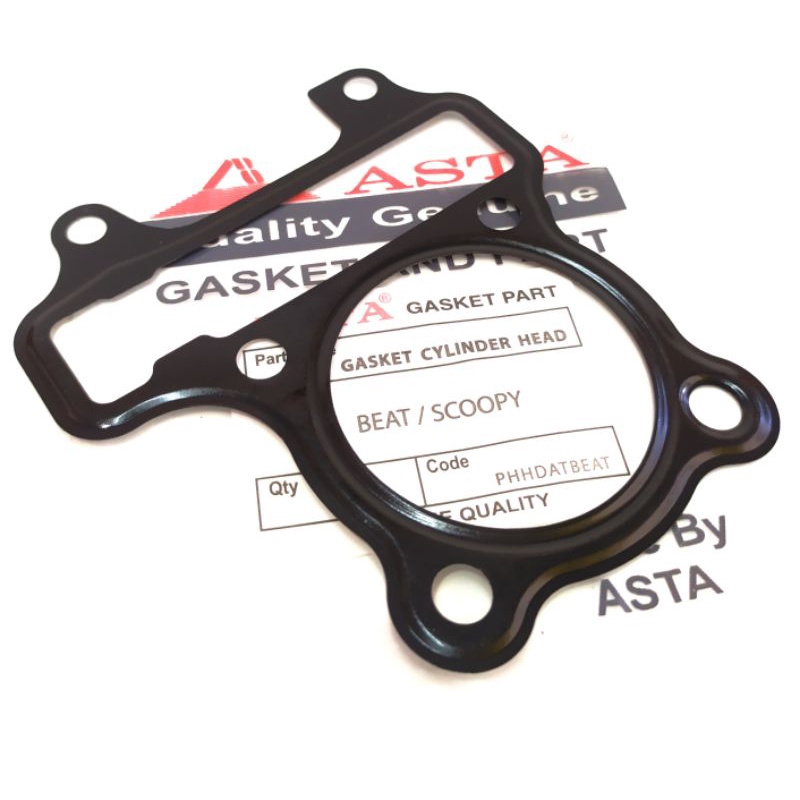 Paking blok head gasket cylinder head beat karbu, scoopy karbu original asta