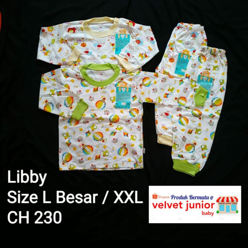 Libby Size S/M/L/2L/XL/XXL (2 Setel) Setelan Oblong Panjang