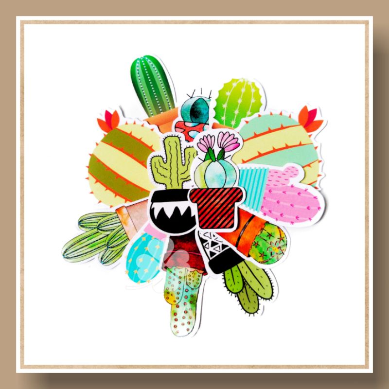 

jiastore__ Sticker Cactus Kaktus Aesthetic / Tumbl / Stiker Hp Laptop / Plants
