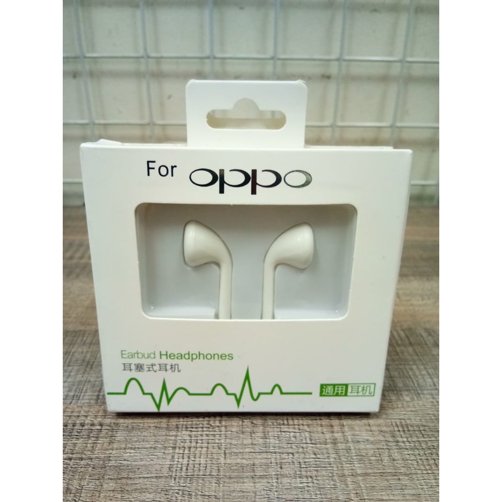 Earphone Handsfree Headset ORI OEM Mega Bass Handset OPPO VIVO non karet