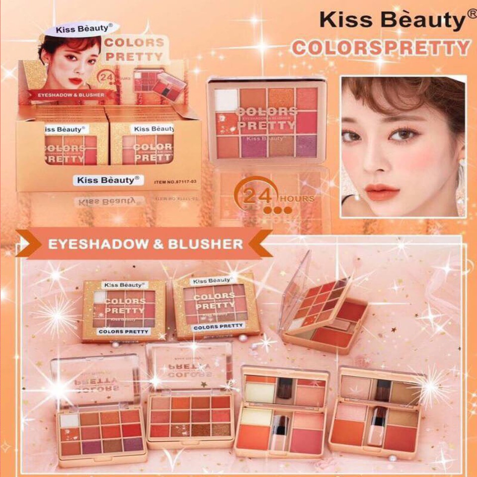 [Per Pc] Eyeshadow + Blusher Susun Kiss Beauty Colors Pretty 87117-03