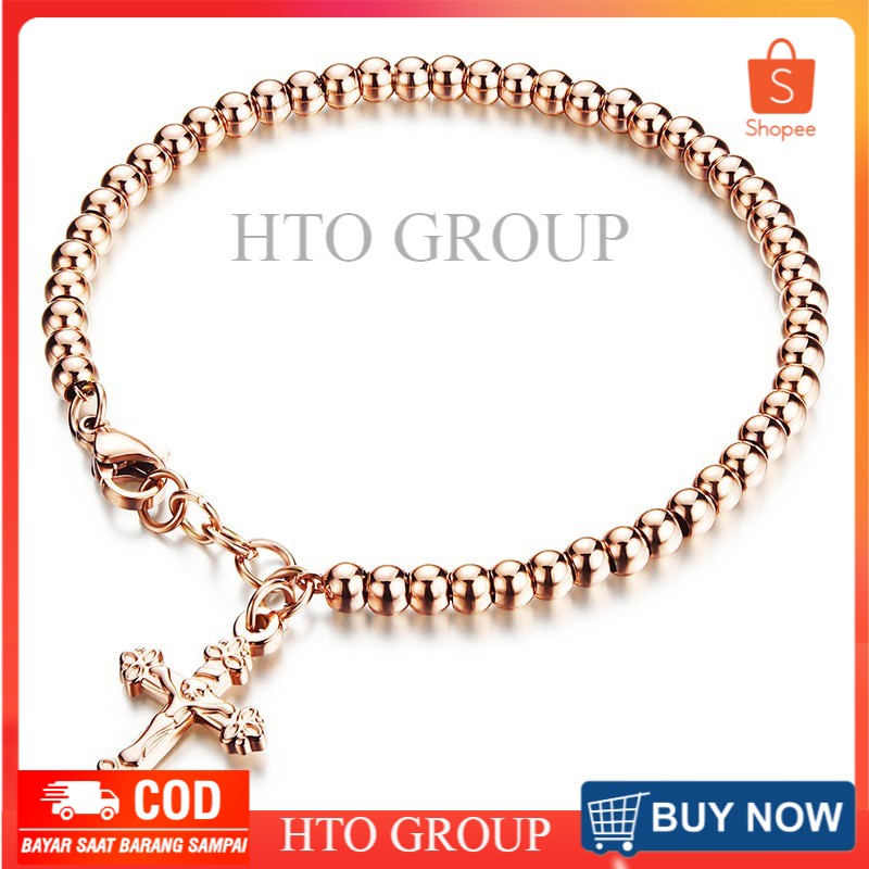 GELANG TANGAN - ROSE GOLD ROSARIO