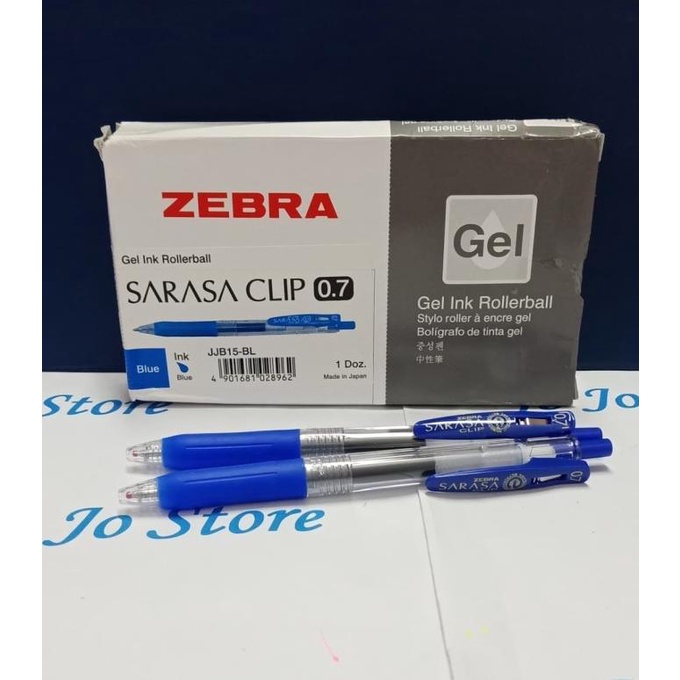 

Pen Zebra Gel SARASA 0.7 mm Hitam-Biru (Harga perlusin)