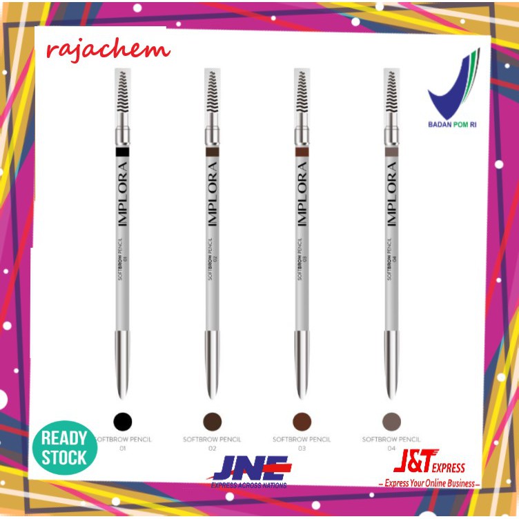 [BPOM] Implora Pensil Soft Eyebrow Pencil Pinsil Alis