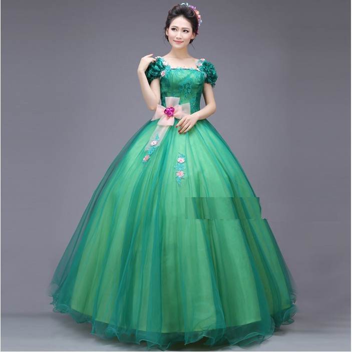 Gaun Pengantin 0111016 Hijau Wedding Gown Wedding Dress