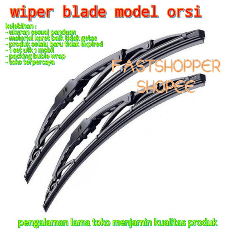 WIPER MOBIL MODEL ORI 1PCS BAWAAN STANDAR MOBIL GAGANG BESI ANTI KARAT   wiper mobil besi Msm ml300