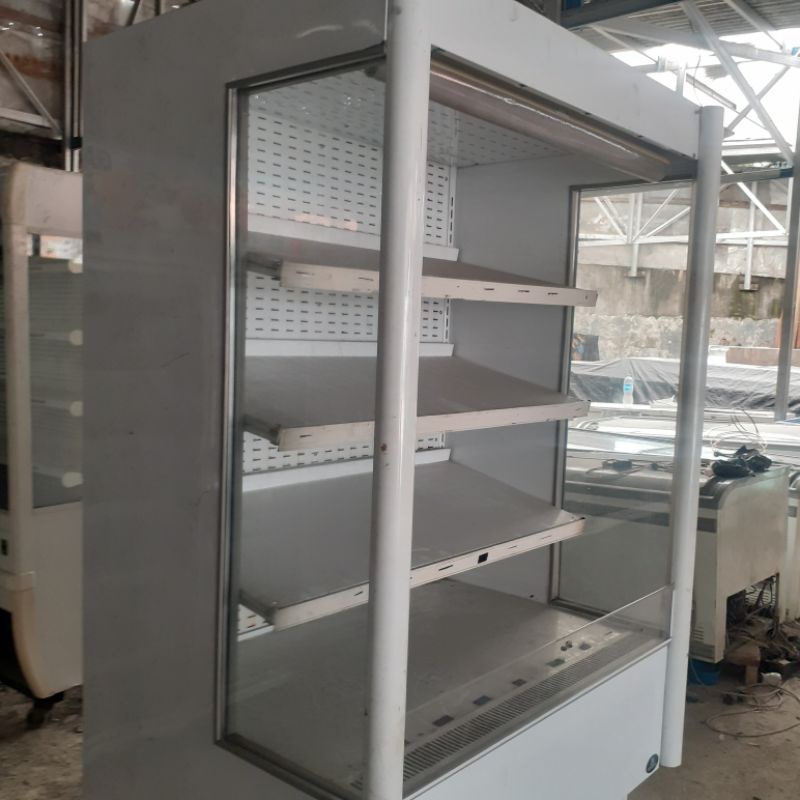 Multideck open chiller sanden intercool penyimpan buah dan sayuran