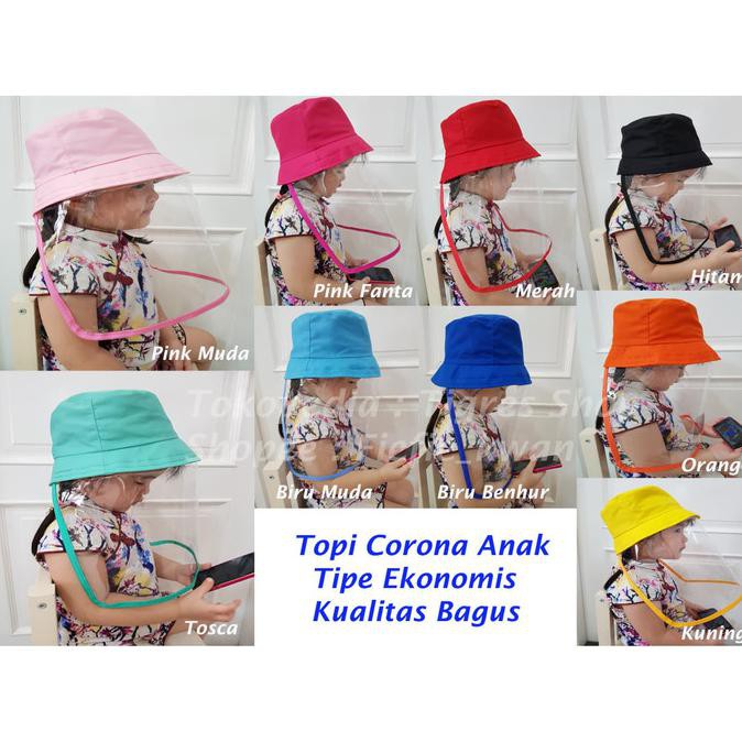 TOPI ANTI VIRUS / ANTI CORONA KIDS BIRU - TOSCA EKONOMIS