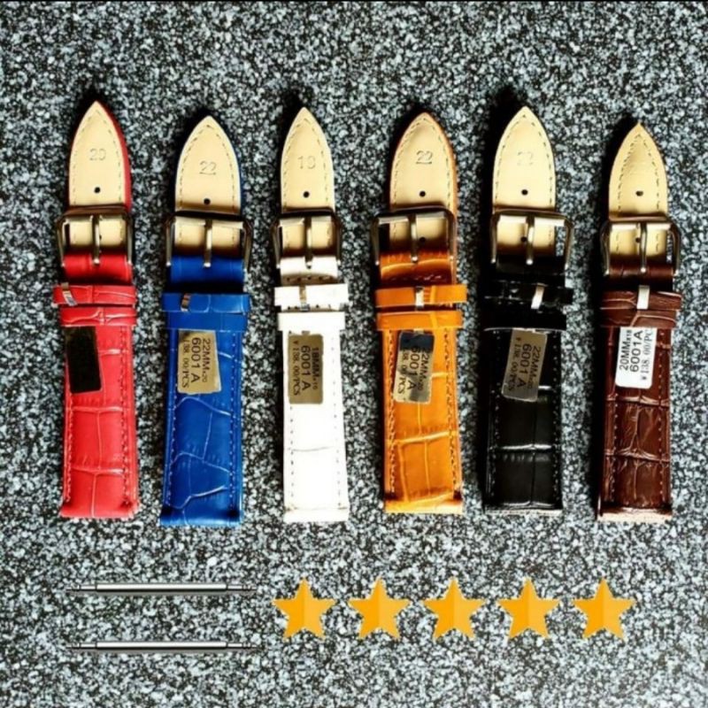 Tali strap watch jam tangan kulit model kulit buaya