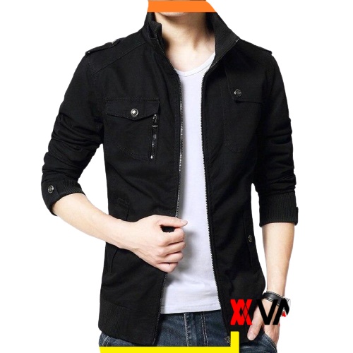Valir Ruster jaket yang lagi Ngetrend Warna Hitam Ukuran M, L, XL, XXL