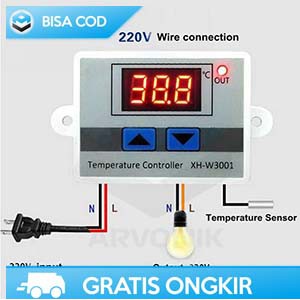 TERMOSTAT DIGITAL 220V TAFFWARE THERMOSTAT DIGITAL XH W3001 ORIGINAL