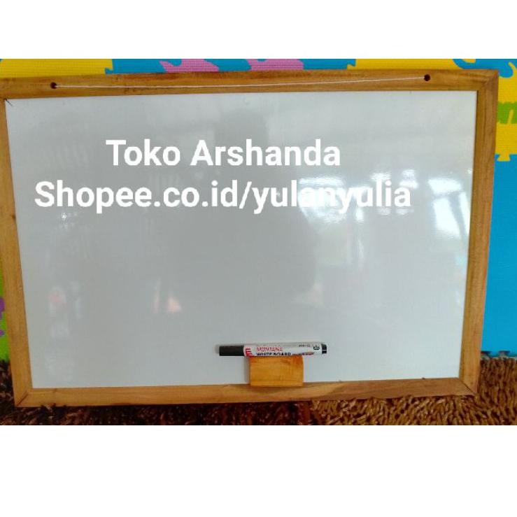 

RECOMENDED!! papan tulis 40x60 white board +standing gratis spidol dan penghapus