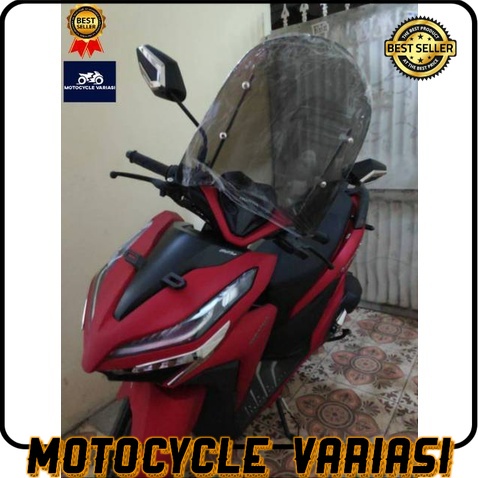 Visor windshield kaca tameng angin motor scoopy genio vario mio beat fino aerox vespa freego [COD]