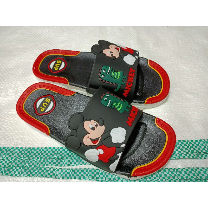 Sandal Selop Anak Karakter Mickey Mouse Disney / Slop Anak Mickey Mouse Impor