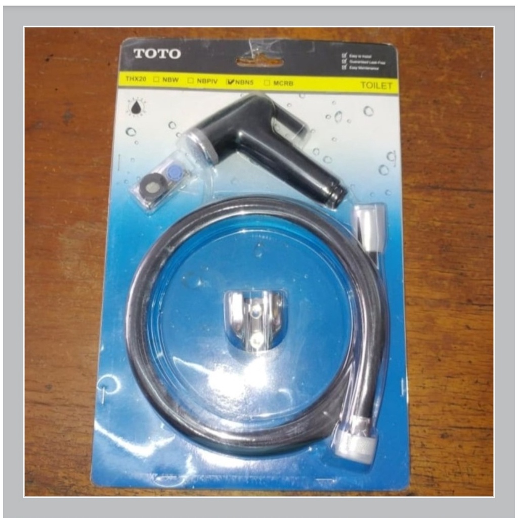 TOTO jet shower / Cebok / shower kamar mandi HITAM ORI TOTO