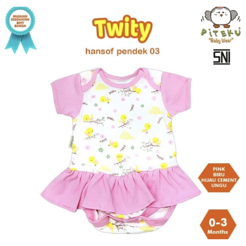 Piteku romper dress pendek twity series