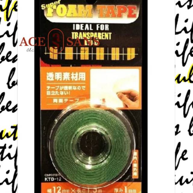 

3M Super Strong Transparent KTD-12 | Double Tape Murah 3M Alumunium & Logam Tahan Karat | 3M | Ori