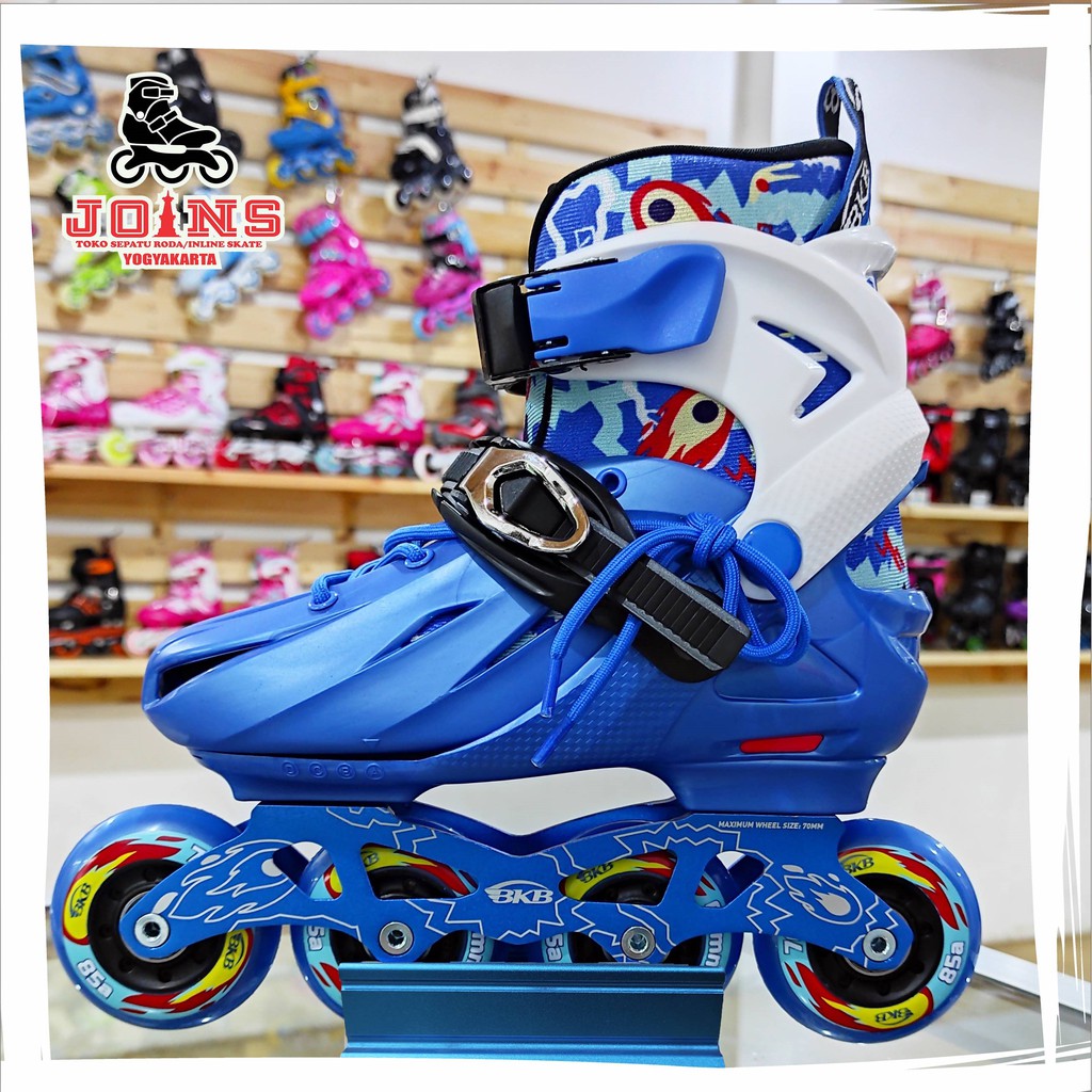 Sepatu Roda Anak Inline Skate Pemula Flying Eagle K8 BIRU