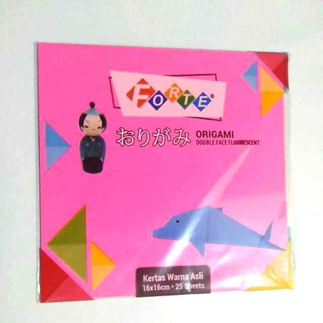 

Forte Kertas Origami 16 x 16 Double Side | 2 Sisi (Pak Isi 25 Lembar)